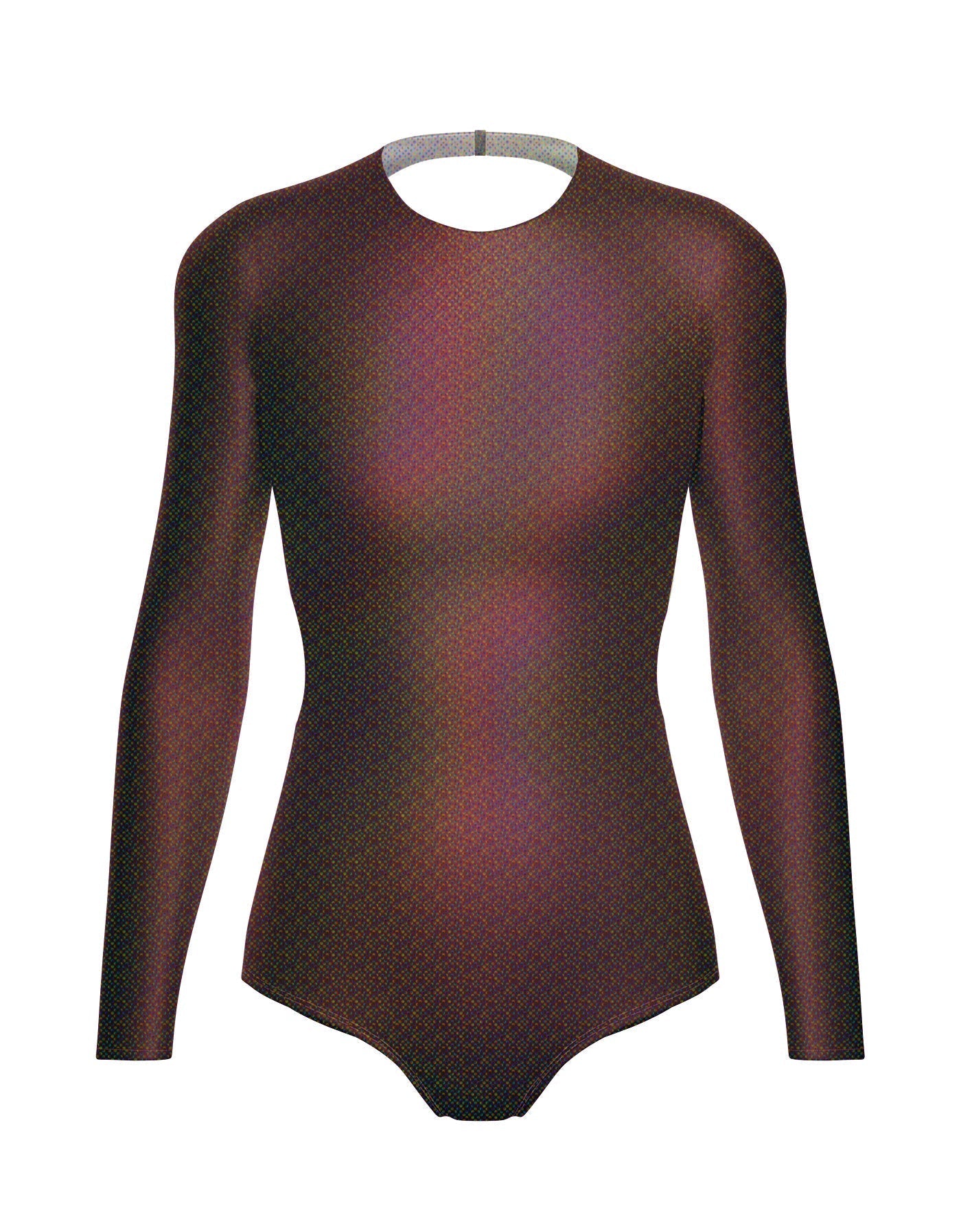 Hologram LS Leotard Triangle Back