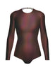 Hologram LS Leotard Triangle Back