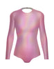 Hologram LS Leotard Triangle Back