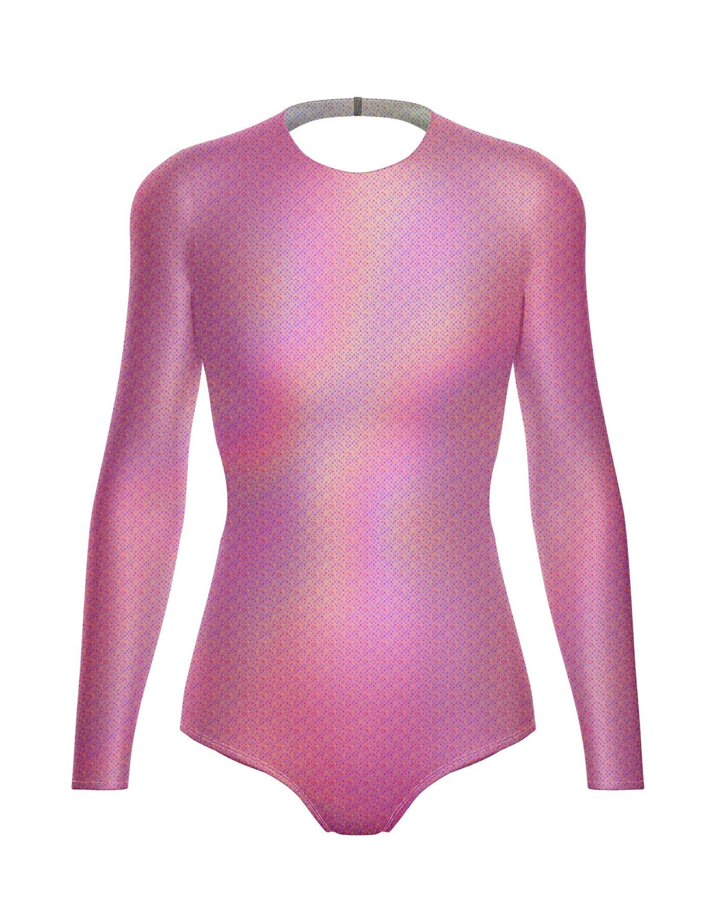 Hologram LS Leotard Triangle Back