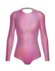 Hologram LS Leotard Triangle Back