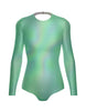 Hologram LS Leotard Triangle Back