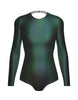 Hologram LS Leotard Triangle Back