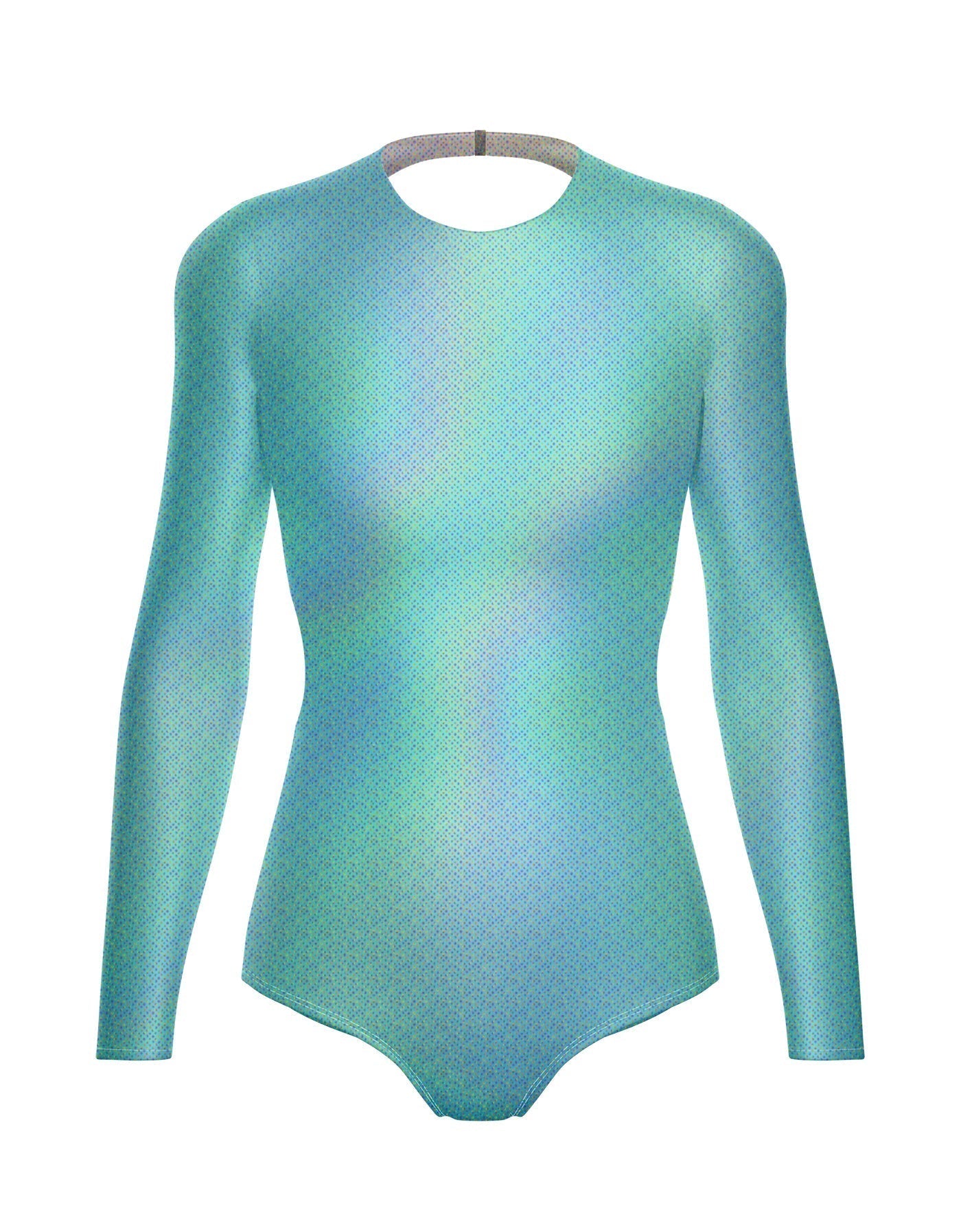 Hologram LS Leotard Triangle Back