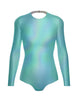 Hologram LS Leotard Triangle Back