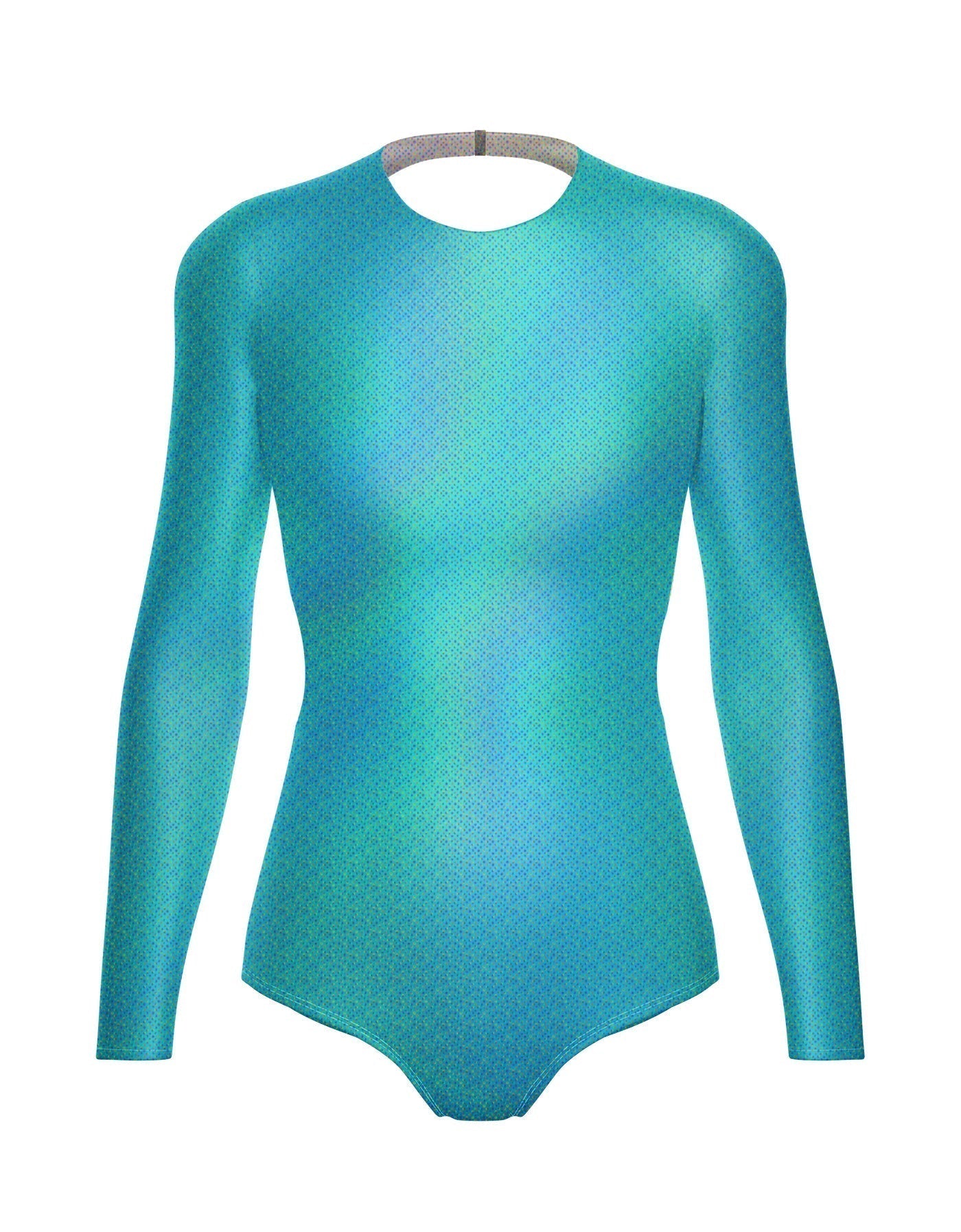 Hologram LS Leotard Triangle Back