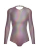 Hologram LS Leotard Triangle Back
