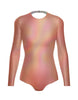 Hologram LS Leotard Triangle Back