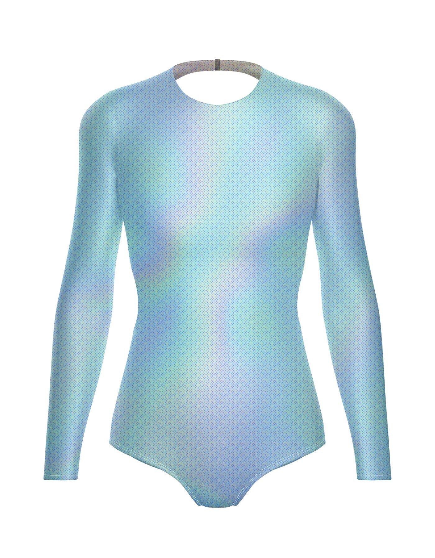 Hologram LS Leotard Triangle Back