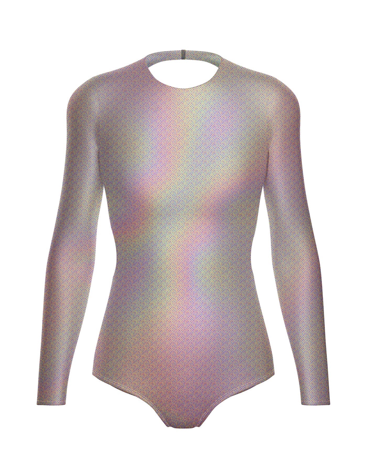 Hologram LS Leotard Triangle Back