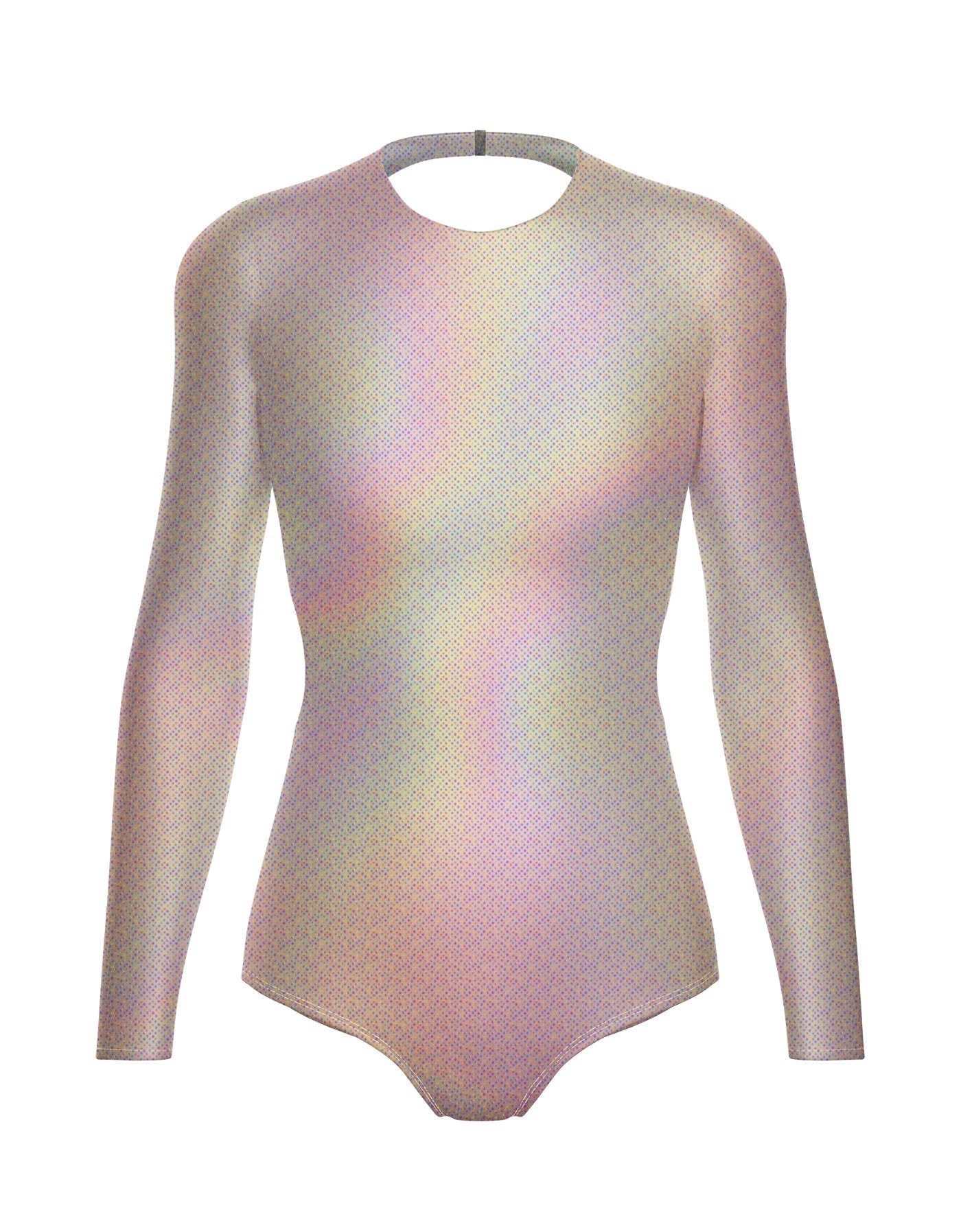 Hologram LS Leotard Triangle Back