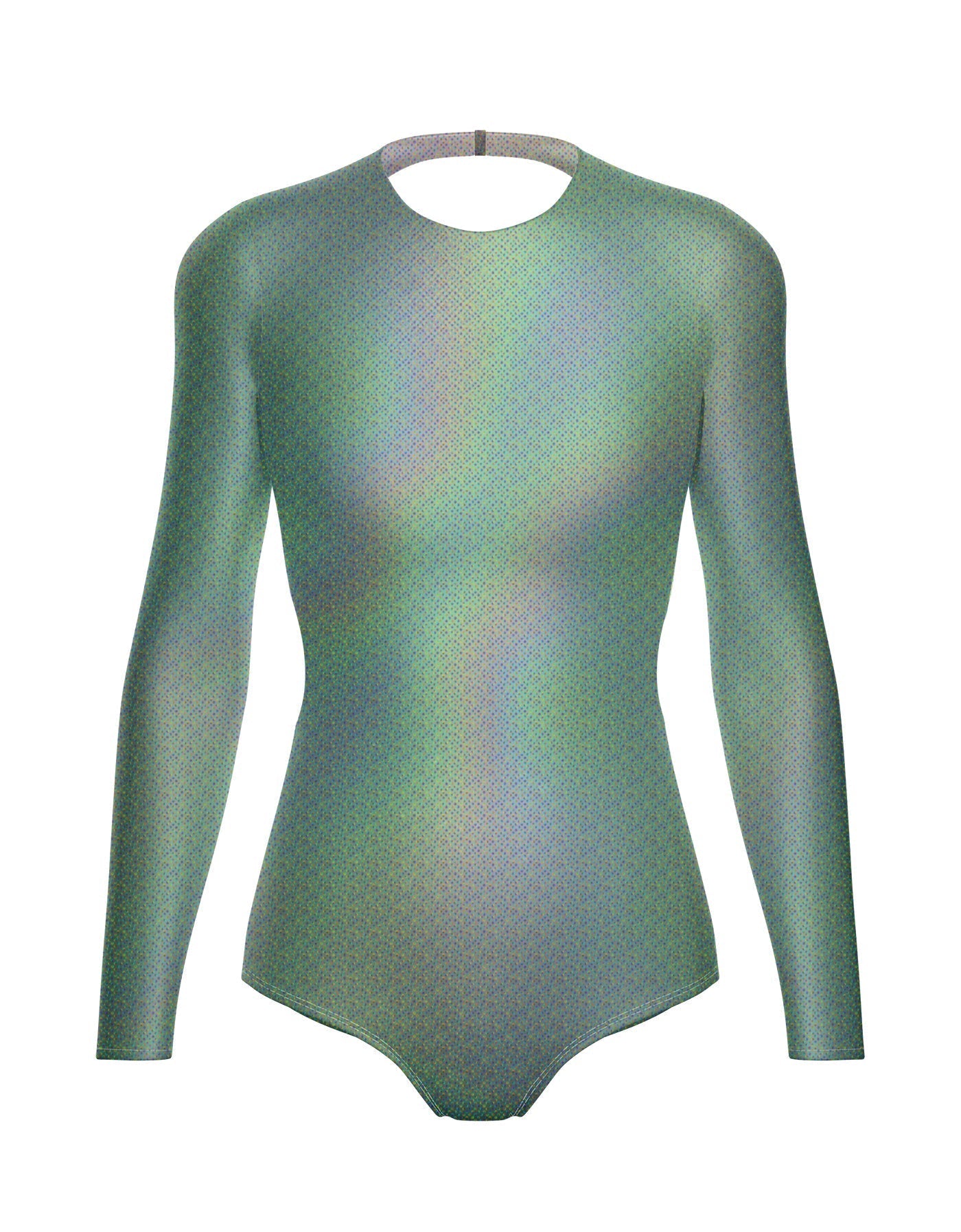 Hologram LS Leotard Triangle Back
