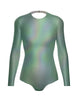 Hologram LS Leotard Triangle Back