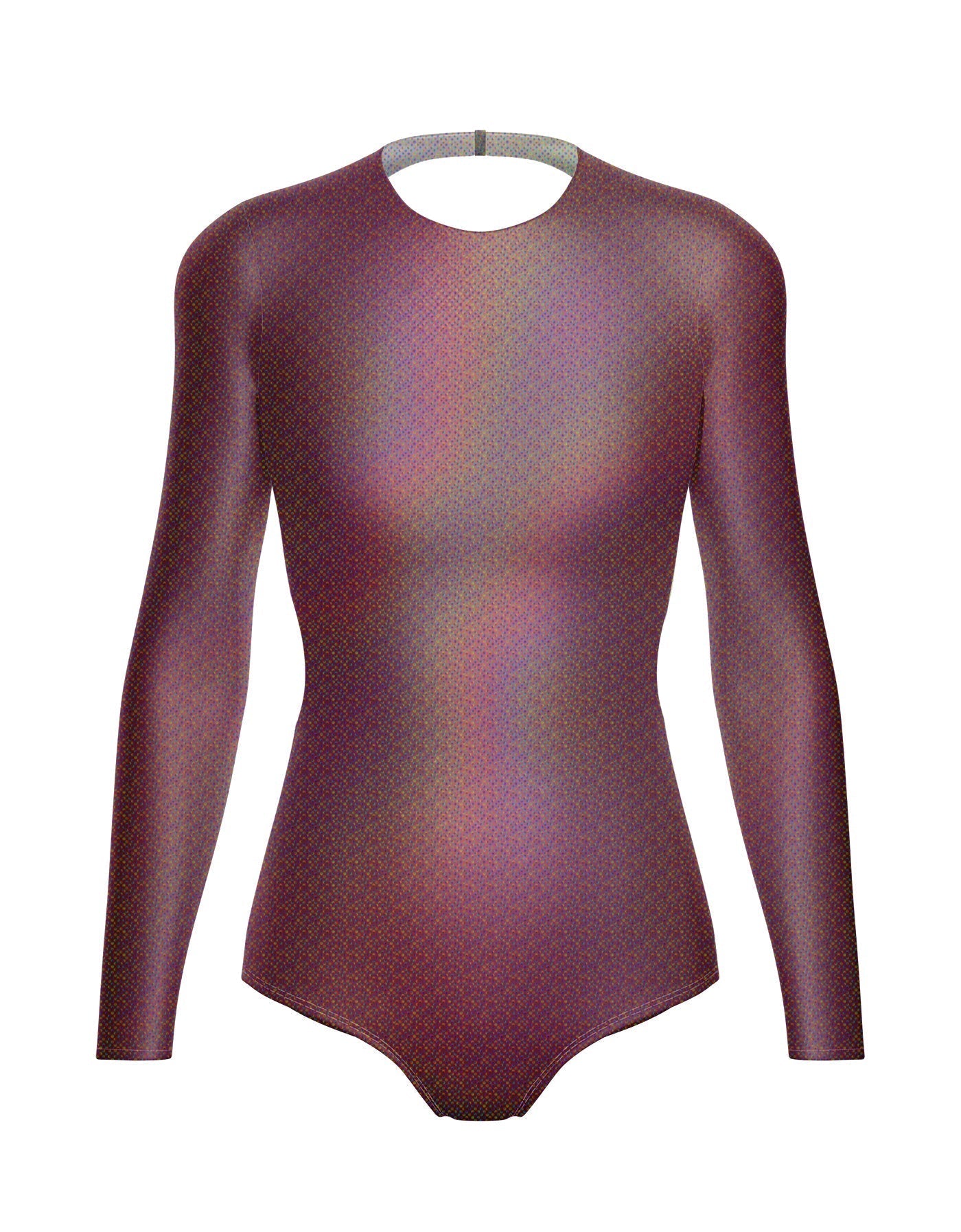 Hologram LS Leotard Triangle Back