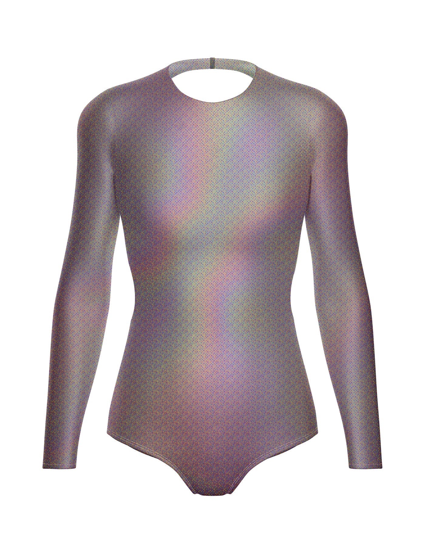 Hologram LS Leotard Triangle Back