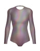Hologram LS Leotard Triangle Back