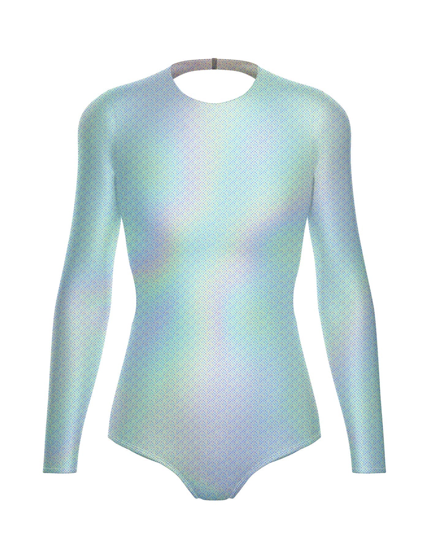 Hologram LS Leotard Triangle Back