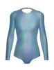 Hologram LS Leotard Triangle Back
