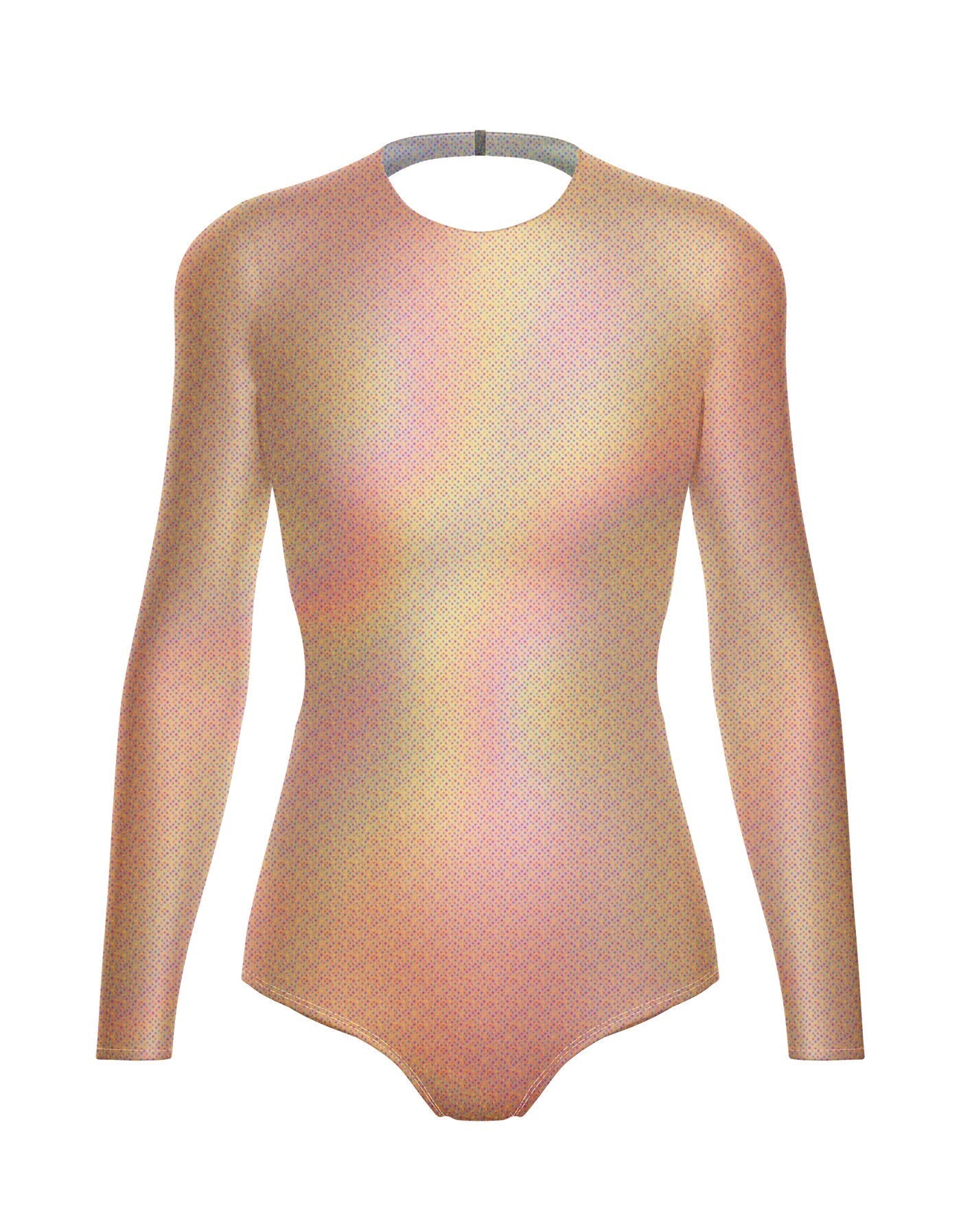Hologram LS Leotard Triangle Back