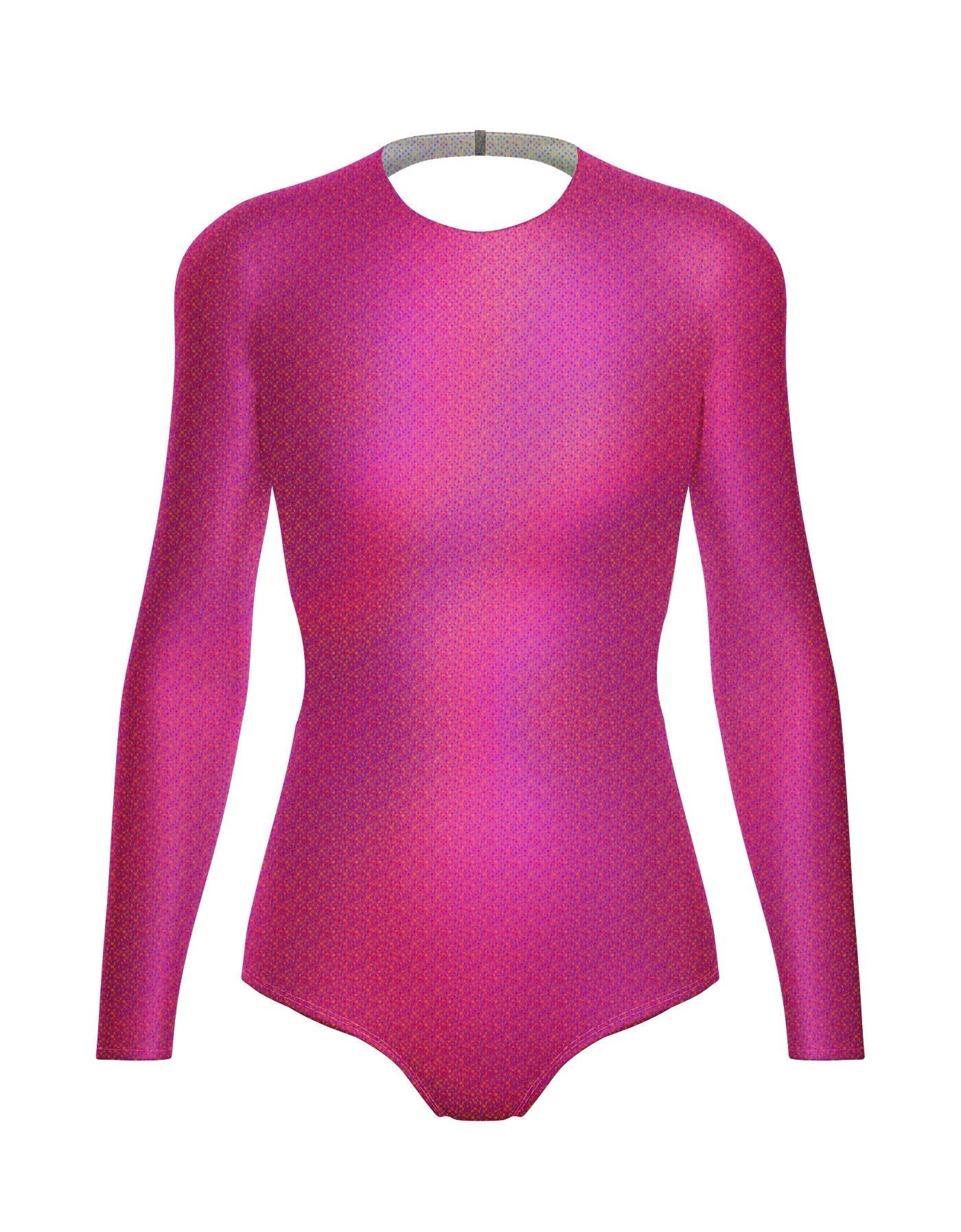 Hologram LS Leotard Triangle Back