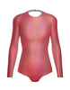 Hologram LS Leotard Triangle Back