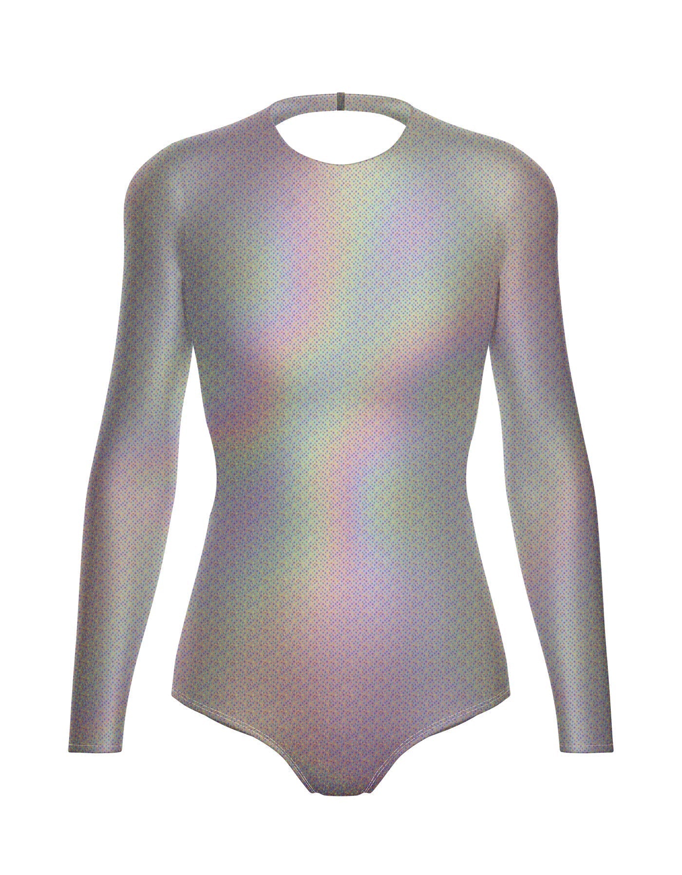 Hologram LS Leotard Triangle Back