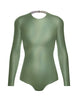 Hologram LS Leotard Triangle Back