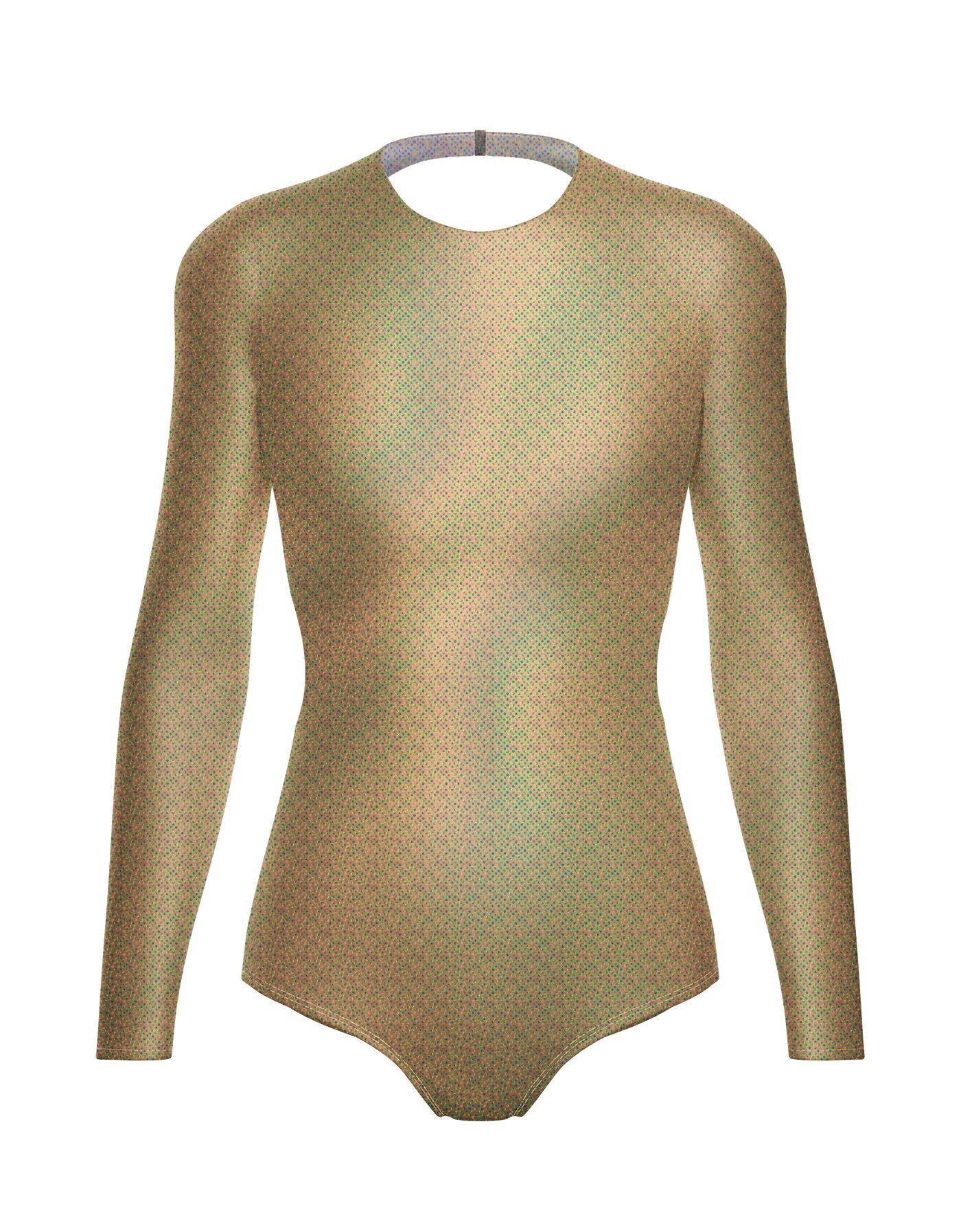 Hologram LS Leotard Triangle Back