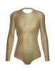 Hologram LS Leotard Triangle Back