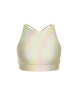 Hologram High Neck Spaghetti Strap Crop