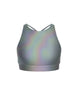 Hologram High Neck Spaghetti Strap Crop