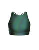 Hologram High Neck Spaghetti Strap Crop