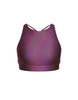 Hologram High Neck Spaghetti Strap Crop