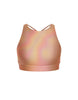 Hologram High Neck Spaghetti Strap Crop