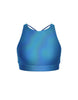 Hologram High Neck Spaghetti Strap Crop