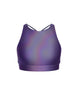 Hologram High Neck Spaghetti Strap Crop