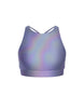 Hologram High Neck Spaghetti Strap Crop