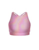 Hologram High Neck Spaghetti Strap Crop