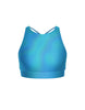 Hologram High Neck Spaghetti Strap Crop