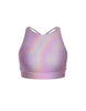 Hologram High Neck Spaghetti Strap Crop