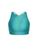 Hologram High Neck Spaghetti Strap Crop