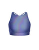 Hologram High Neck Spaghetti Strap Crop