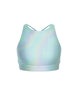 Hologram High Neck Spaghetti Strap Crop