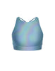 Hologram High Neck Spaghetti Strap Crop
