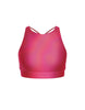 Hologram High Neck Spaghetti Strap Crop