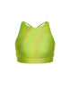 Hologram High Neck Spaghetti Strap Crop