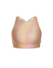 Hologram High Neck Spaghetti Strap Crop
