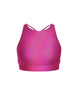 Hologram High Neck Spaghetti Strap Crop