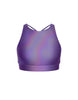 Hologram High Neck Spaghetti Strap Crop