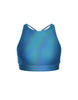 Hologram High Neck Spaghetti Strap Crop